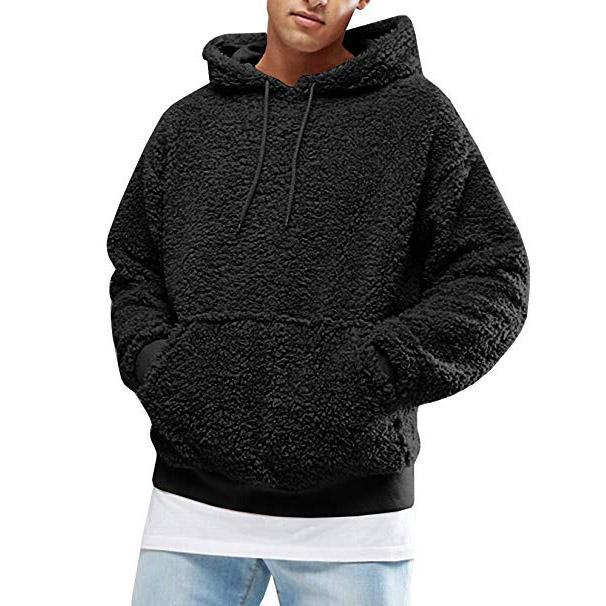 Men's Plus Velvet Thick Hooded Sweater