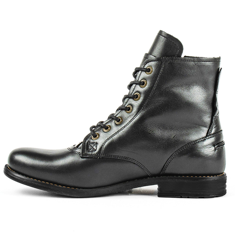 Men Boots Retro Lace-up Boot