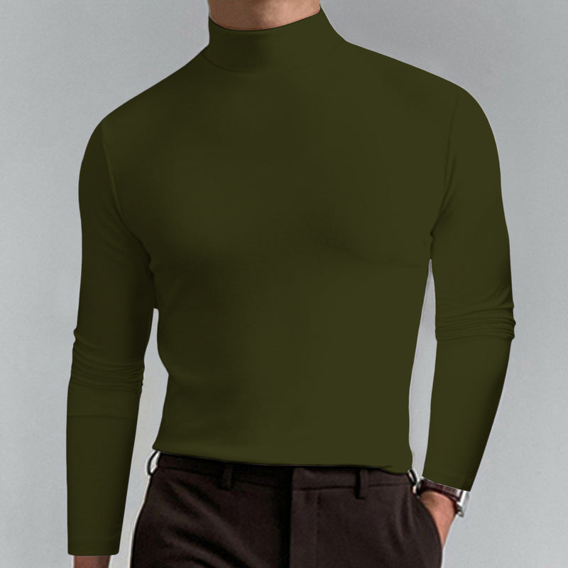 Autumn And Winter turtleneck long Sleeve T-shirt