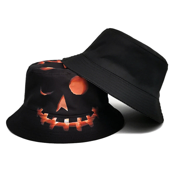 Halloween Hats Creative Cartoon Pumpkin Grimace Printed hat