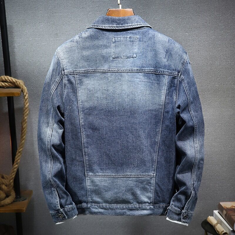 Men's Loose Plus Size Denim Coat