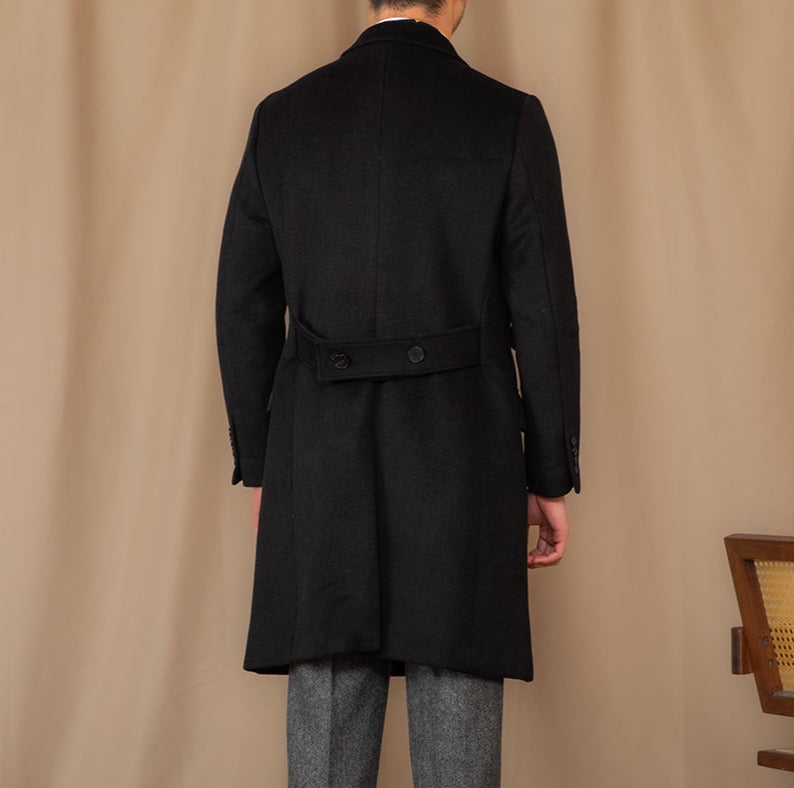 Firenze Wool Blend Double Breasted Polo Coat