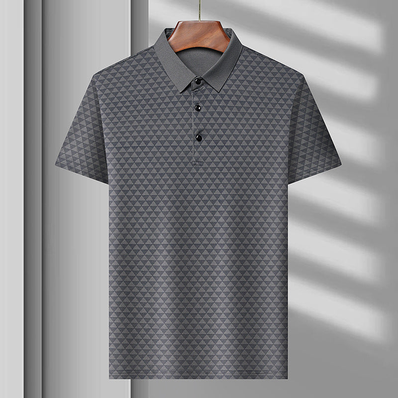 Men's Summer Ice Silk Polo Collar shirt