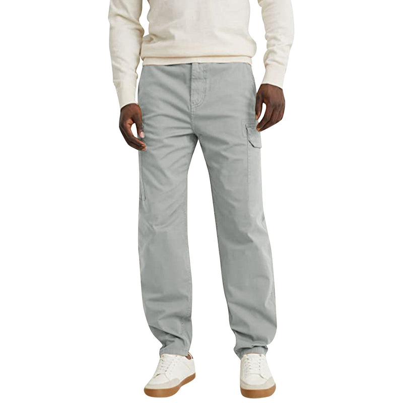 Casual Trousers With Pocket Straight Loose Cargo Pants For Men