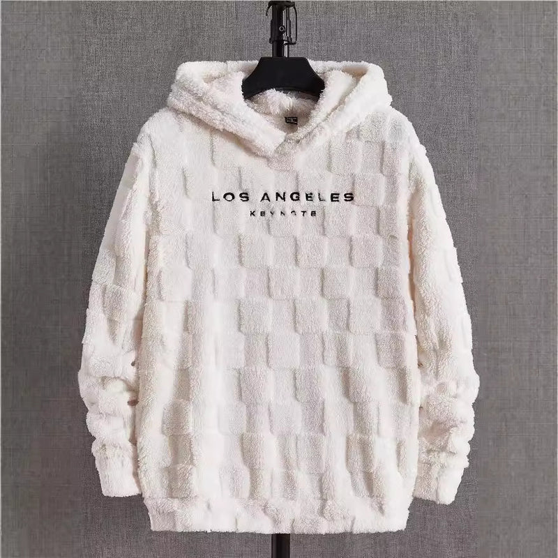 Hooded Loose Lamb Wool Pullover sweater