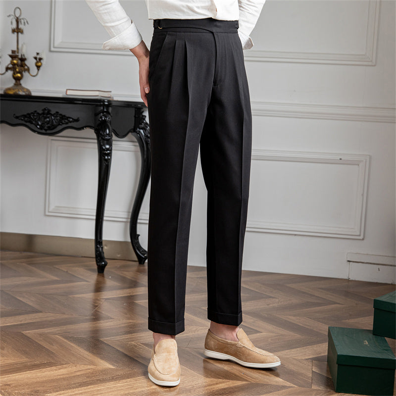 Portovenere Gurkha Button Pleated Trousers