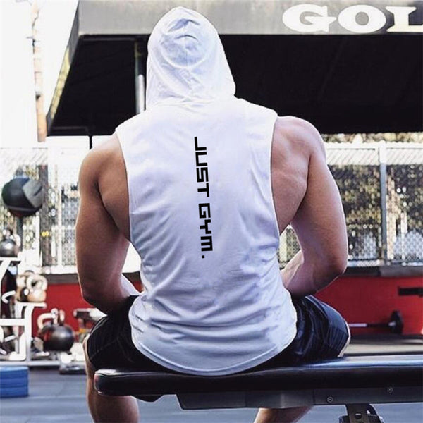 Fitness hooded Vest Men