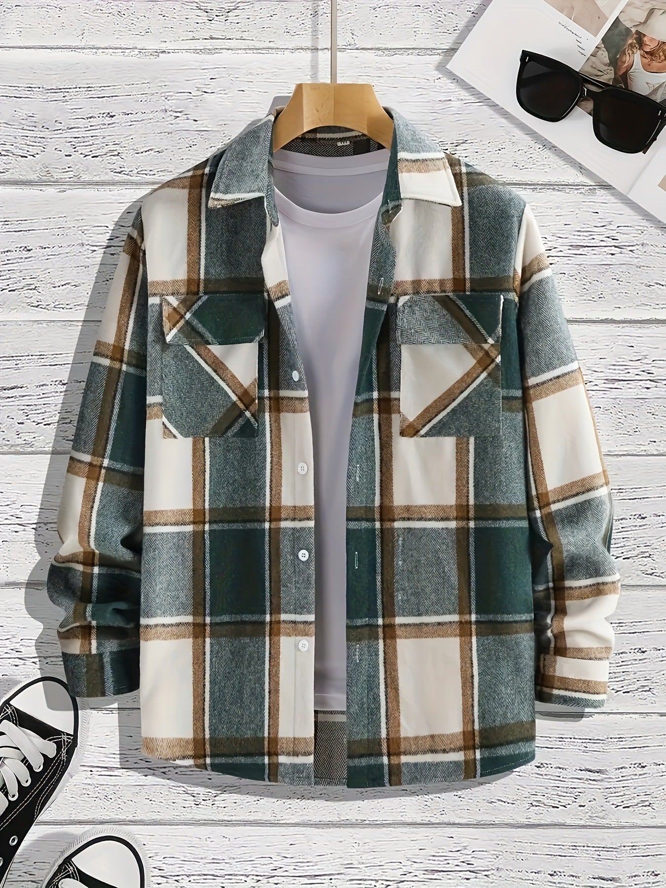 Men's Versatile Casual Plaid Shirt