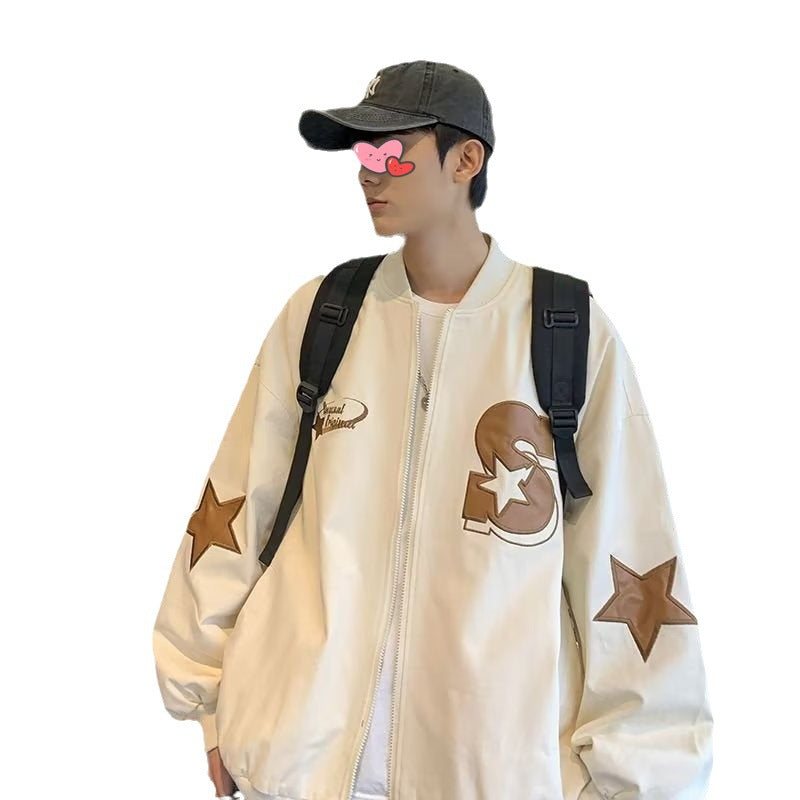 Retro Embroidered Baseball Uniform High Street jacket