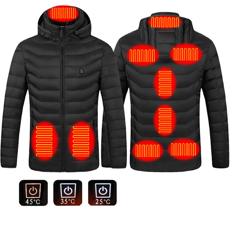 Chaqueta de algodón eléctrica con calefacción USB