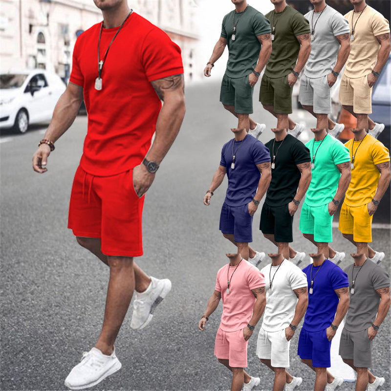 European And American Men's Sweater Casual Sports JumpSuit