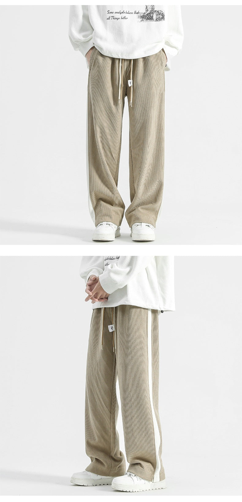 Corduroy American Thick Loose Mop Straight-leg Pants