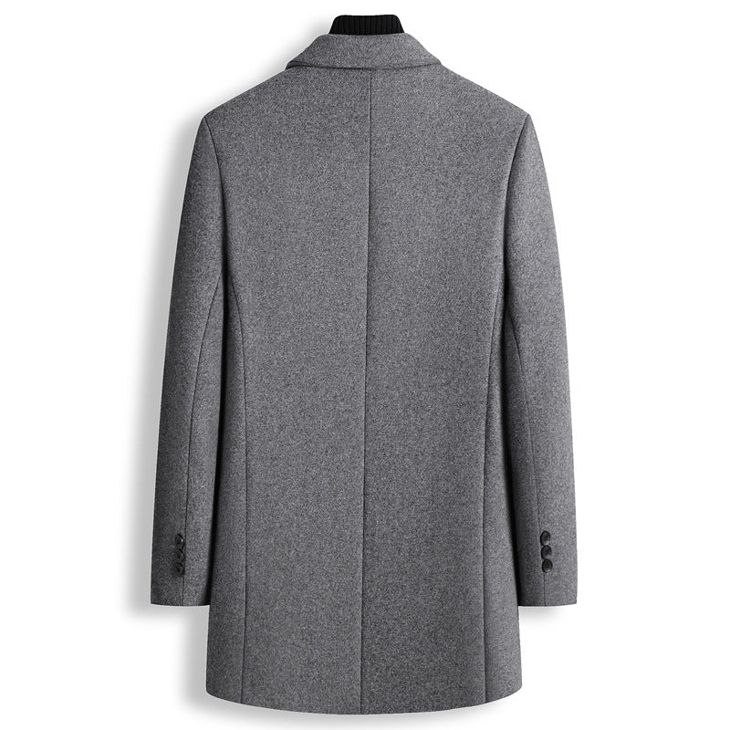 Single Breasted Wool coat men