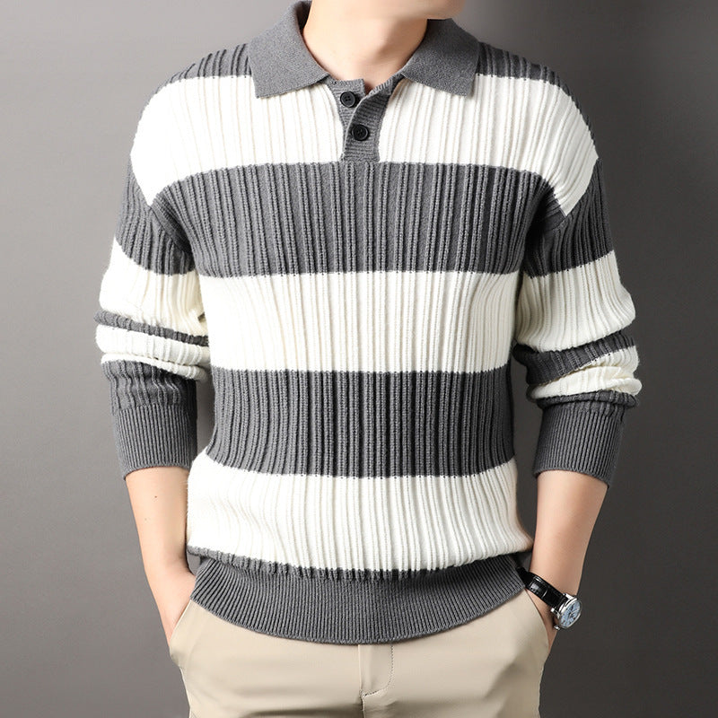 Loose Striped Casual Long Sleeve sweater