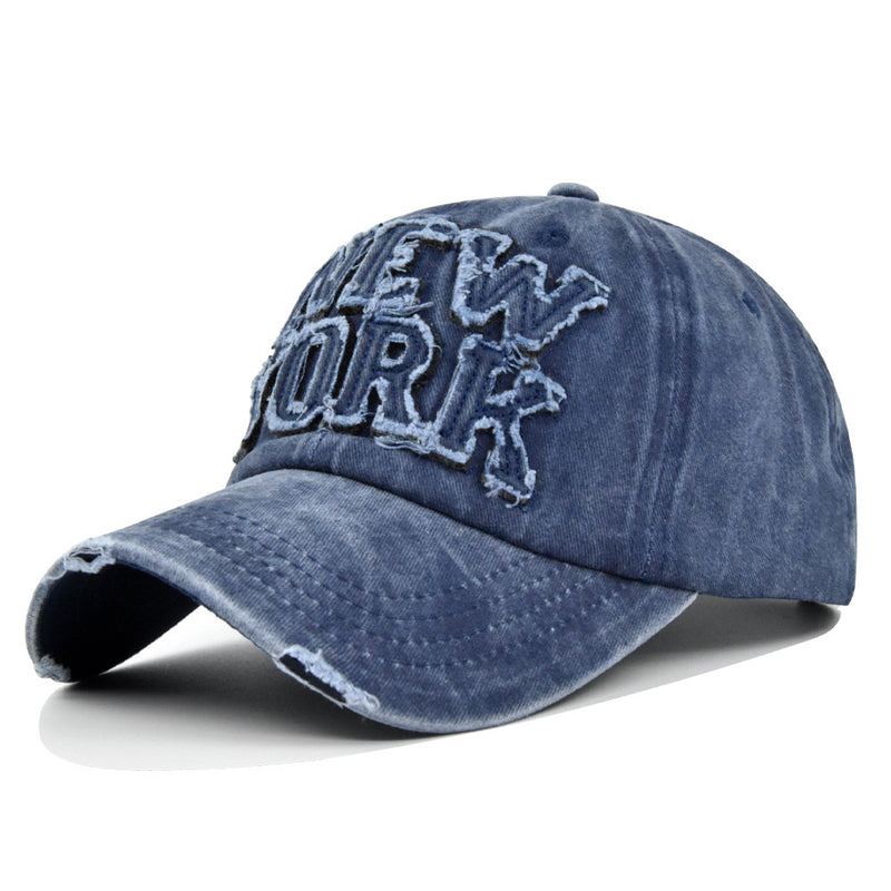 Peaked Cap Sun Hat Letter Curved Brim Hat
