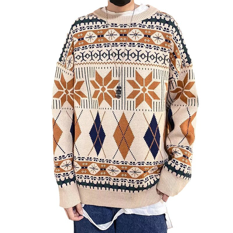 Maglione da uomo stile sciolto e pigro