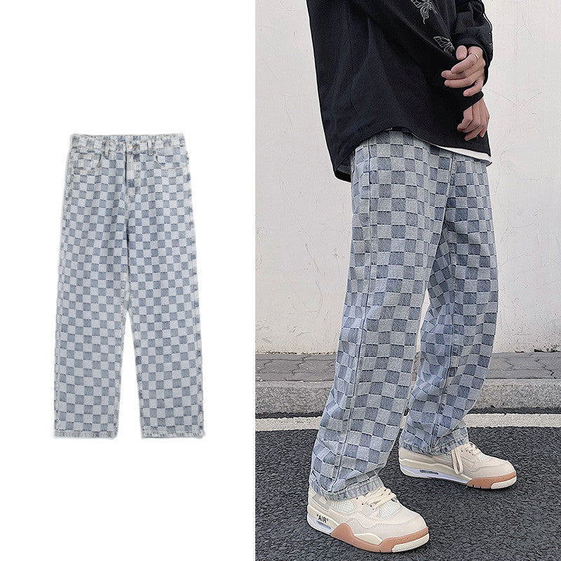 Ins Net Red Street Hip Hop Wide Leg Skateboard Trousers