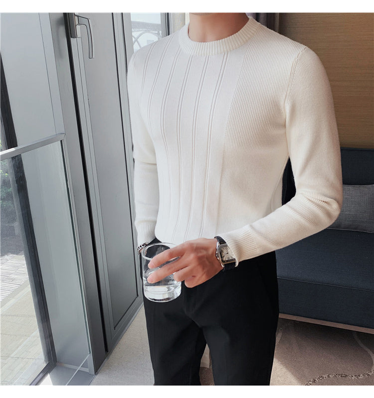 Men's Fashion Casual Round Neck Bottoming Shirt