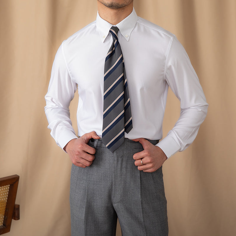 Camisa Business de manga larga para hombre, corte slim, sin planchar