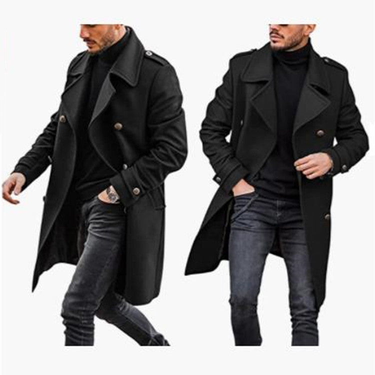 Woolen trench Coat Autumn And Winter