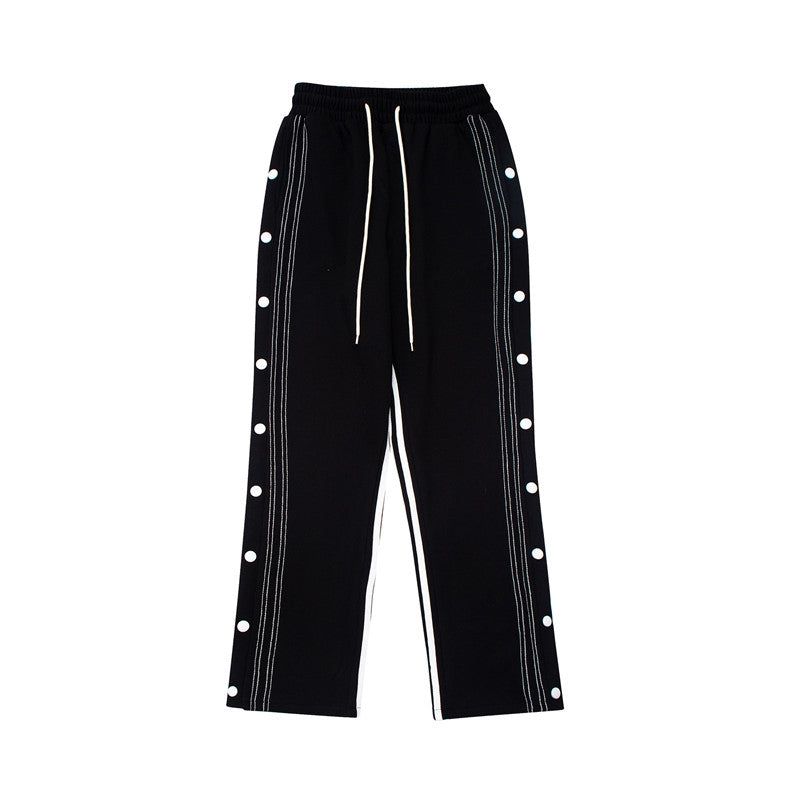 Striped Breasted High Street Pants