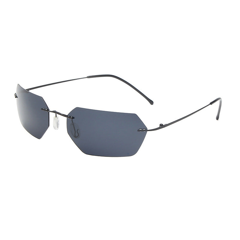 Frameless Polygon Polarized Sunglasses