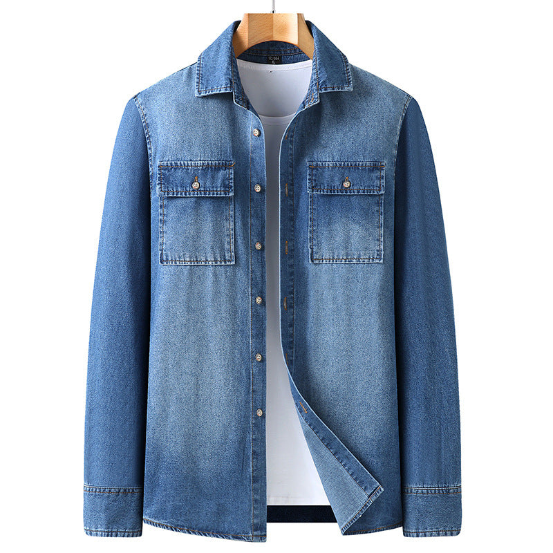 Long Sleeve Casual Denim Coat