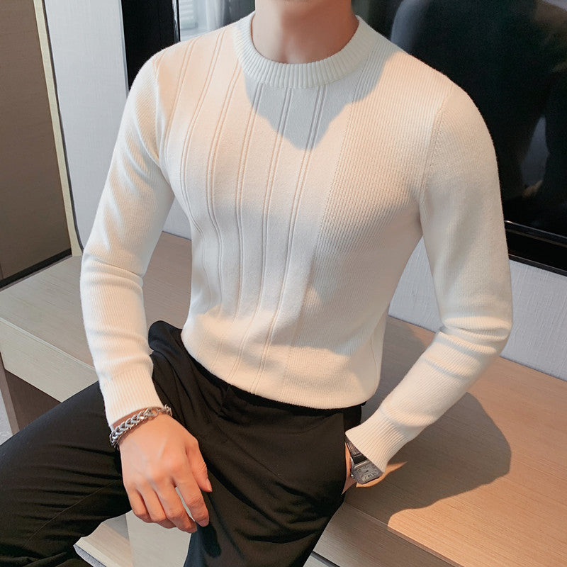 Men's Fashion Casual Round Neck Bottoming Shirt