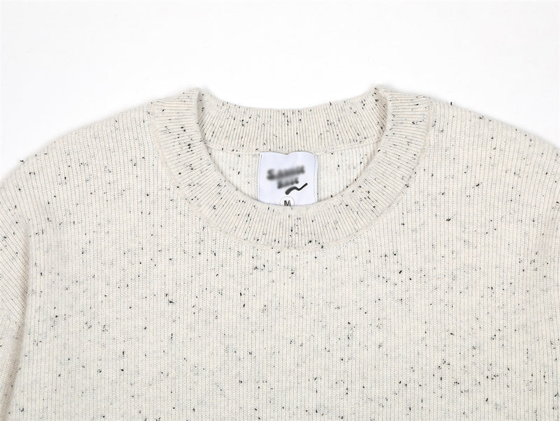 Dot Brocade Men's Loose Casual Sweater