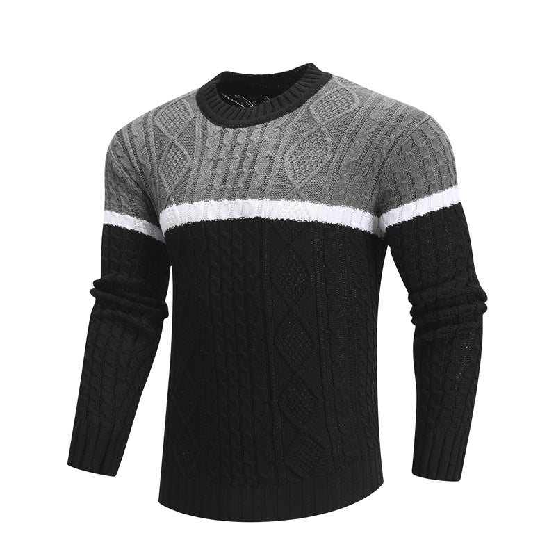 Men Casual Knitted Soft Cotton pullover Sweater