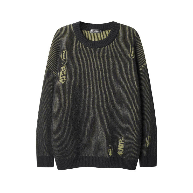 Pull en tricot style ample hip-hop