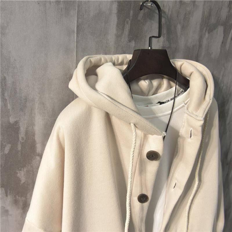 Loose Plus Fleece Cardigan Sweater jacket men