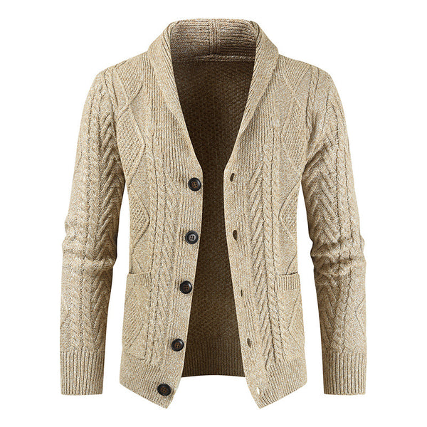 Knitted Cardigan V Neck Loose Thick Sweater Jacket