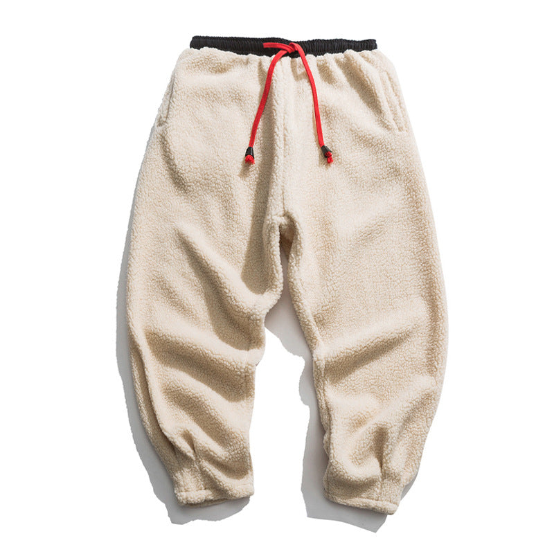 Men's Loose Warm Thick Lamb Wool Pants