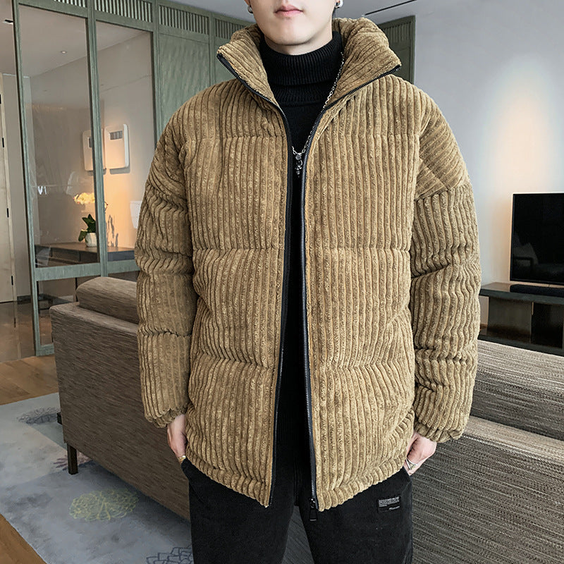 Corduroy Padded winter Jacket Men