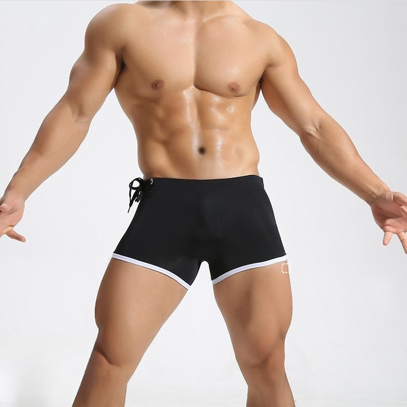 Men's Boxer Swimming Trunks Breathable Slim Underwear
