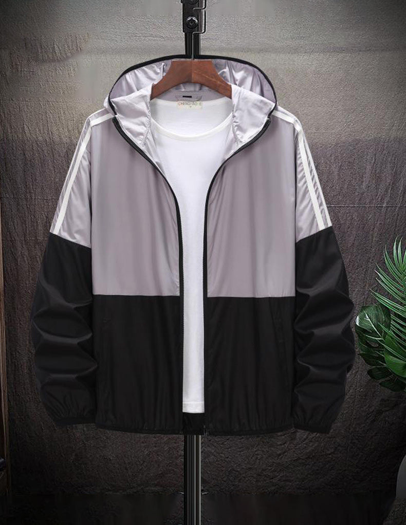 Student Loose Trendy Fashionable Hooded Zipper jacket