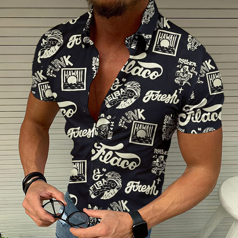 Summer Beach 3D Printed Shirt Men's Cool shirt