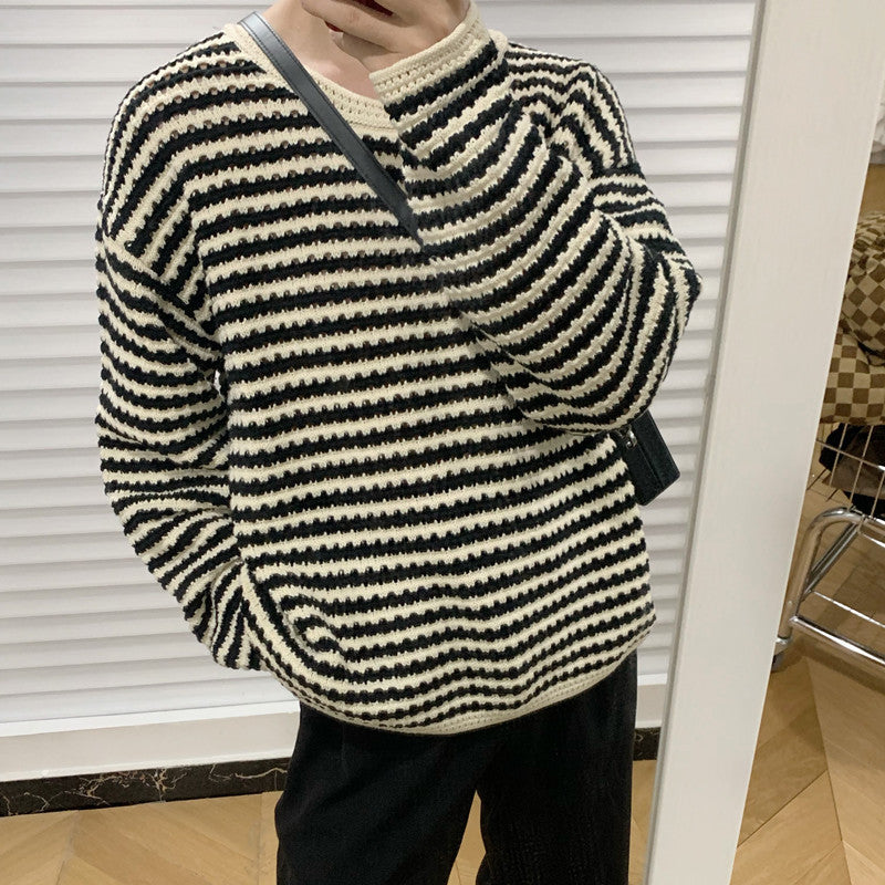 Languid Lazy Wind Stripe Sweater