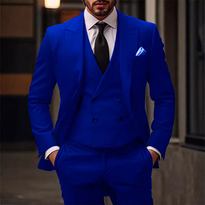 Plus Size Suit Three-piece Dress Suit for men