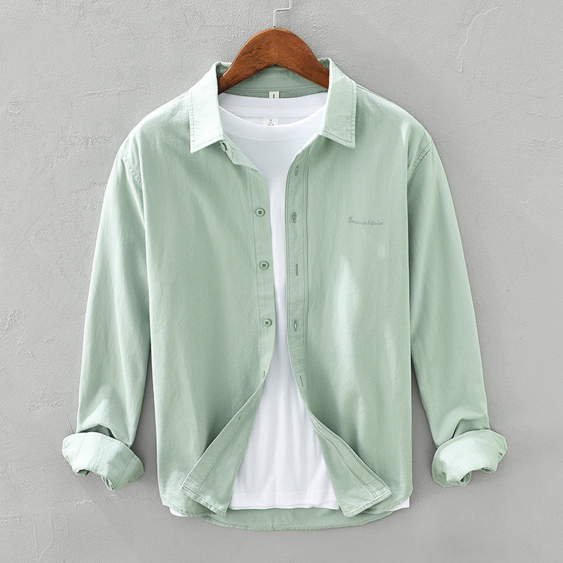 Casual Long-Sleeved Lapel Shirt