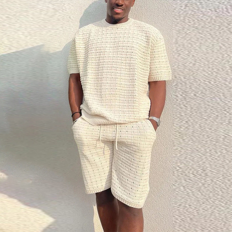 Men's Summer 2 Pieces Shirt And Short Set