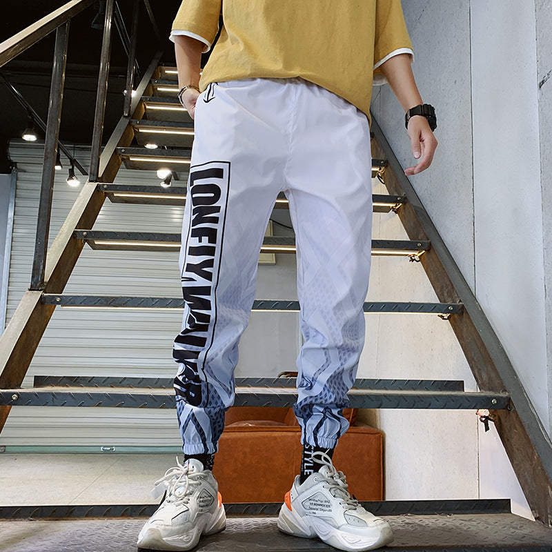 Gradient Color Trousers Men