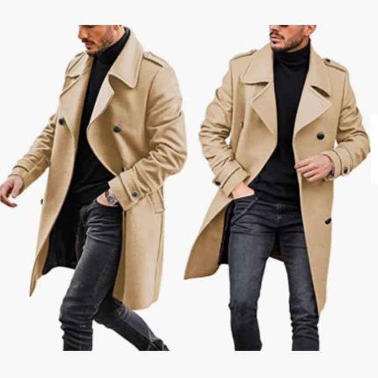 Woolen trench Coat Autumn And Winter