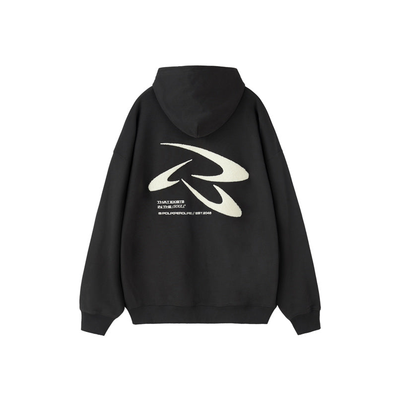 Frisbee Towel Embroidered Men's Retro Hoodie