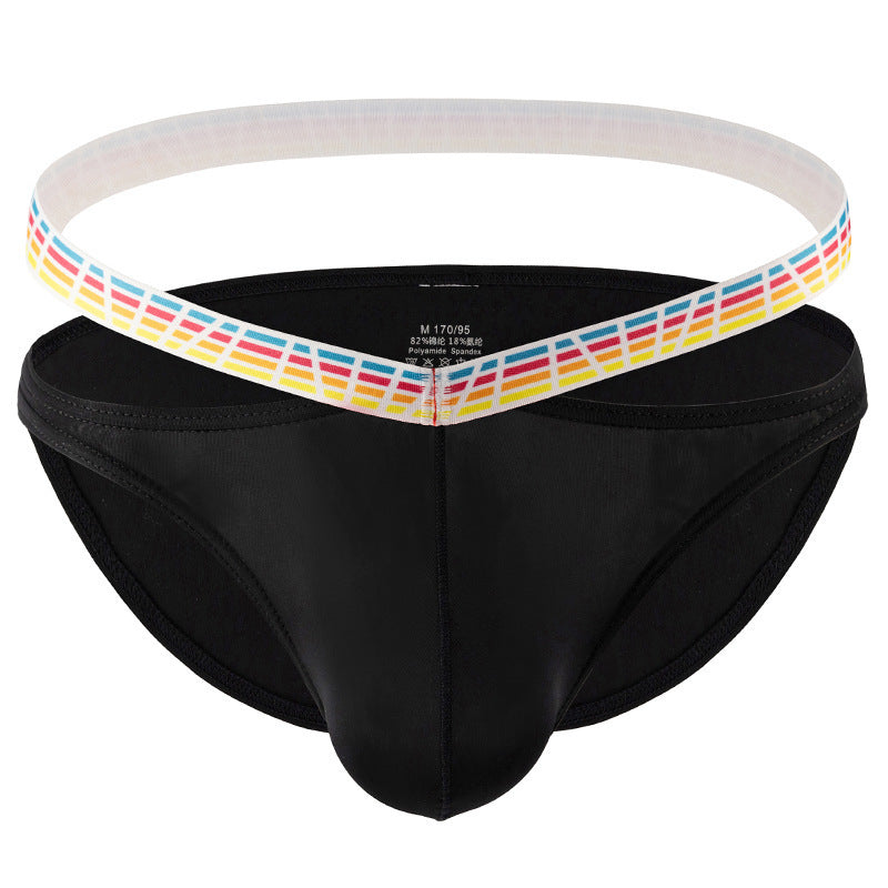 Breathable Rainbow Sexy Panties Men's Fashion Comfortable Low Waist Briefs