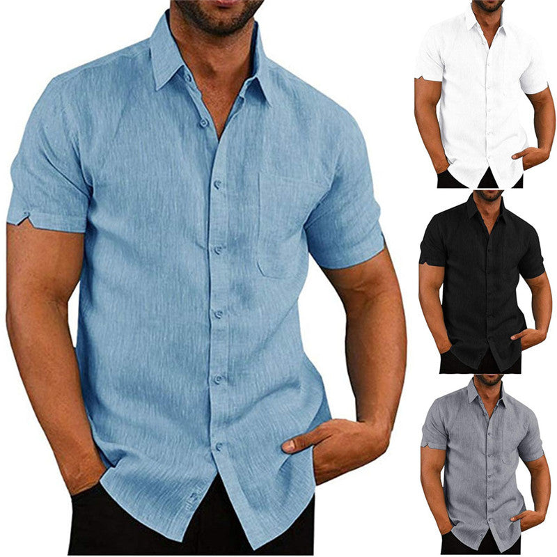 Men's Short Sleeve Summer Casual Shirt