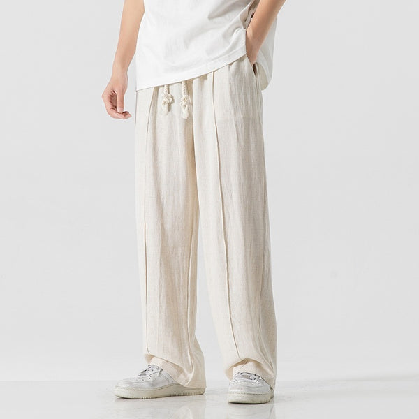 Cotton And Linen Trousers