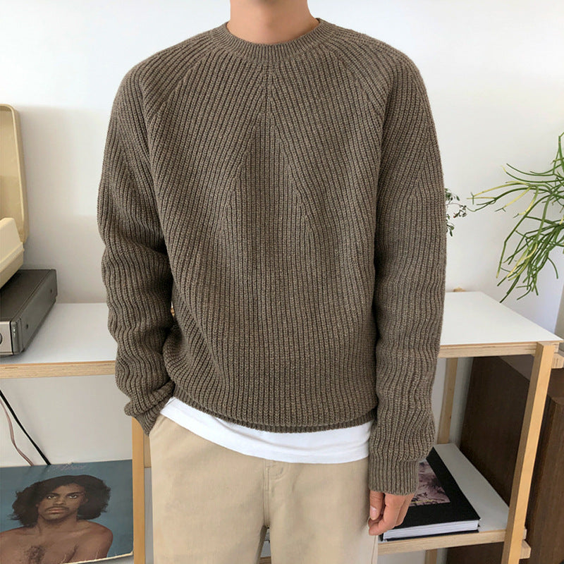 Men's Solid Color Sweater