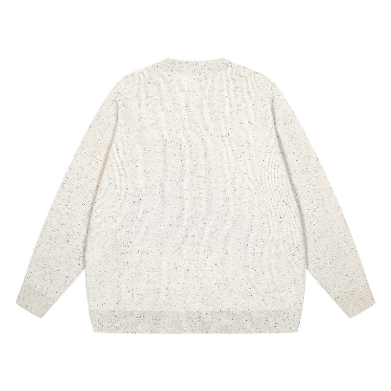 Dot Brocade Men's Loose Casual Sweater